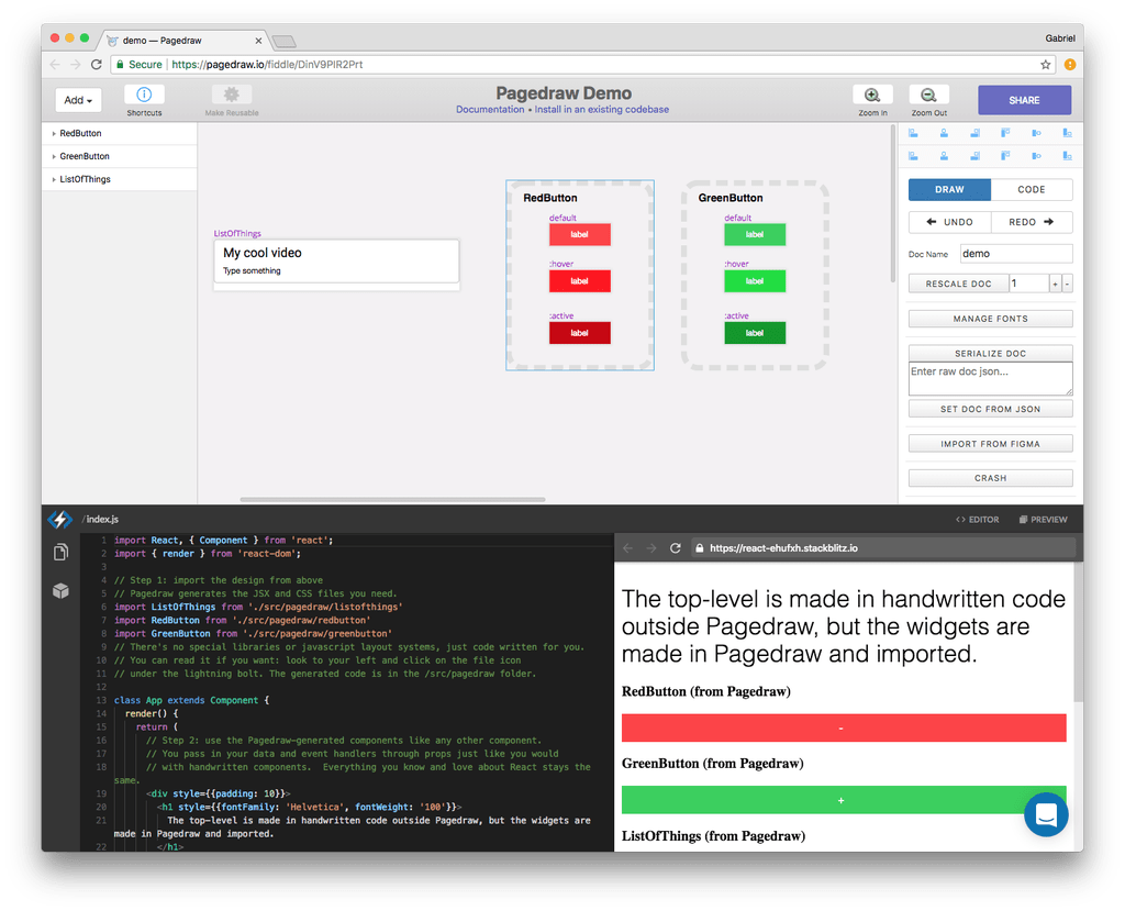 PageDraw – Le concepteur WYSIWYG d’interface web passe en open source