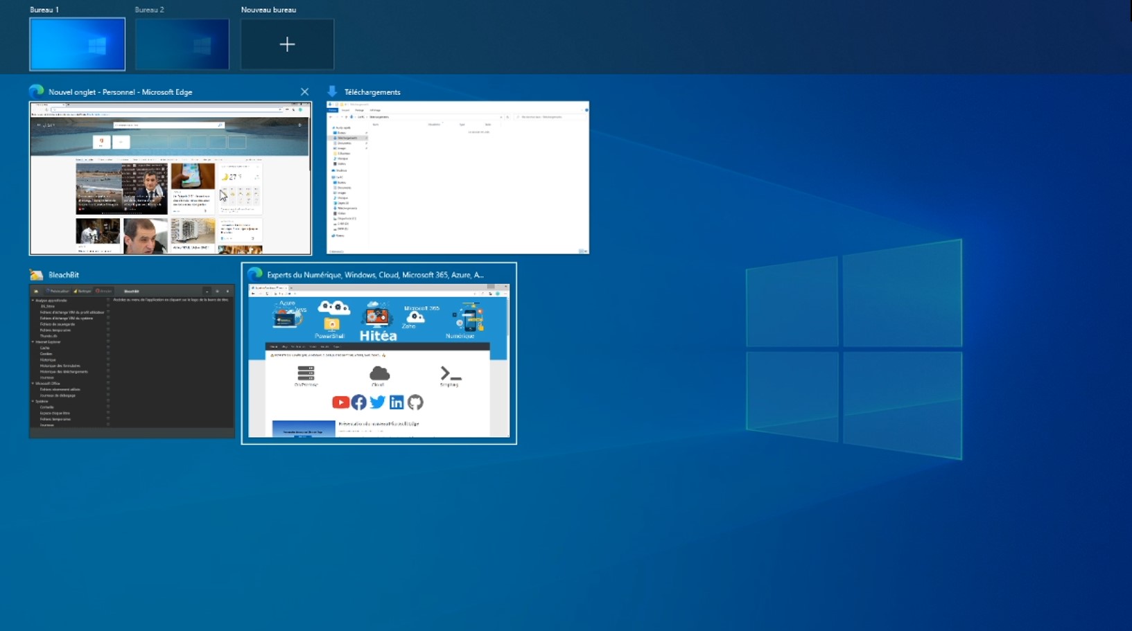 Windows 10, Utiliser les bureaux virtuels !