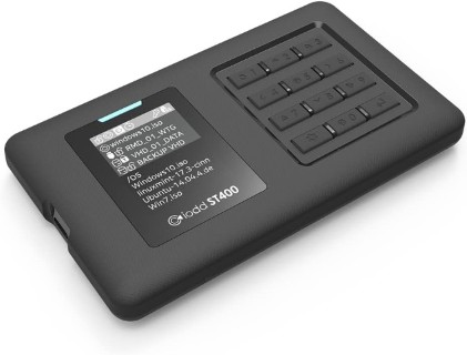 iodd ST400 Boîtier 2,5" Externe crypté - USB-C 3.1